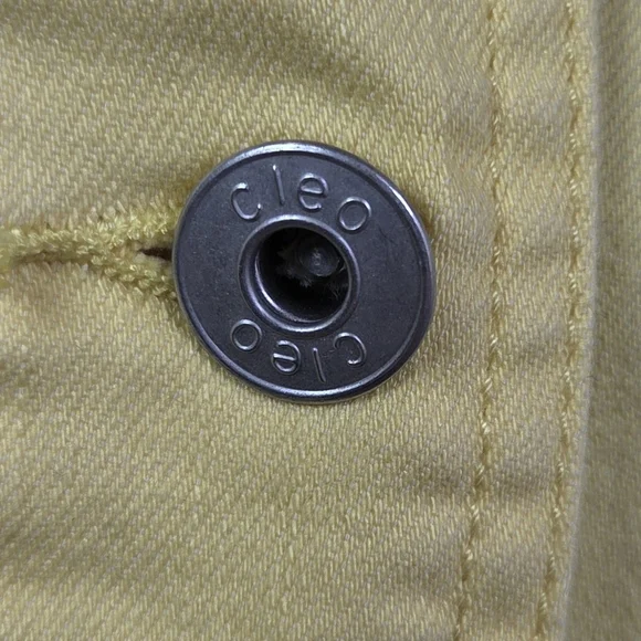 Cleo Bright Yellow Women's Jean Jacket Size XS - Picture 3 of 5